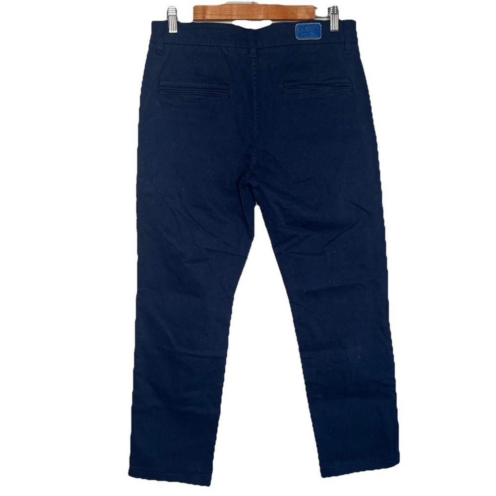 Mugsy Men's Navy‎ Blue Morgans Classic Fit Super Stretch Pants Size 31x30 - Picture 2 of 5